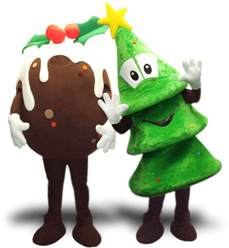 CHRISTMAS PUDDING MASCOT