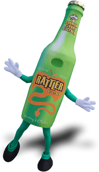 CIDER BOTTLE MASCOT COSTUME