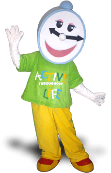 CLOCK MASCOT COSTUME
