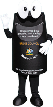 LITTER BIN MASCOT COSTUME